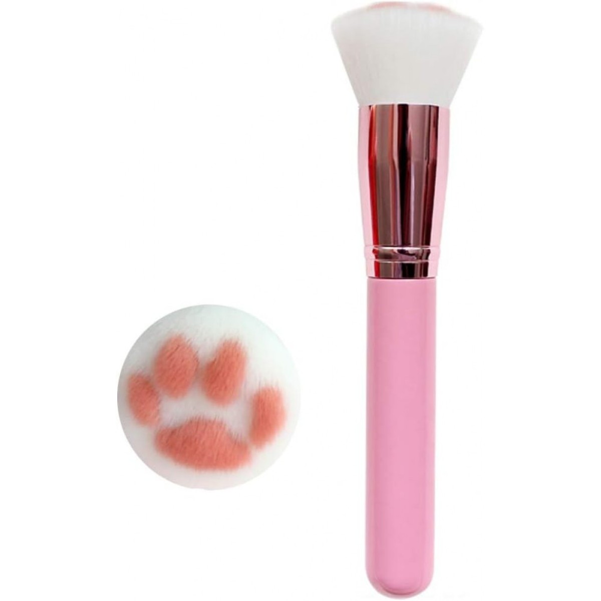 Cat Paw Makeup Brush A Pink-White